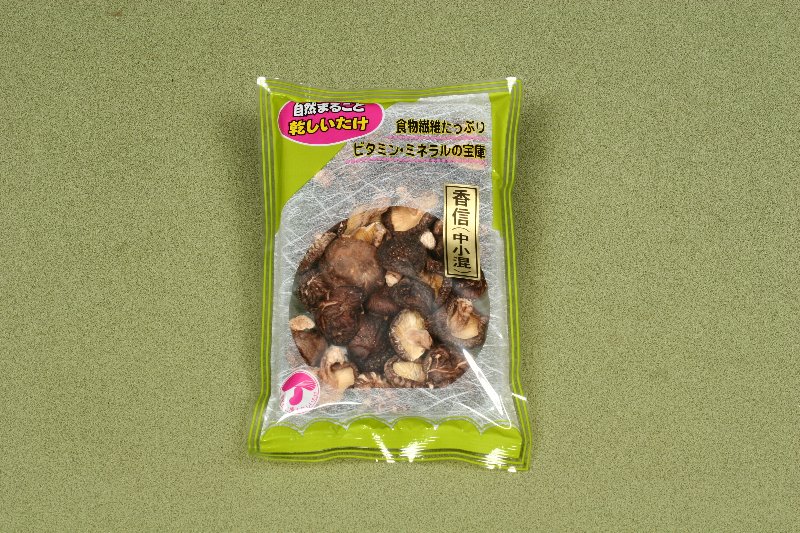 日本産原木乾椎茸　香信中小混100g